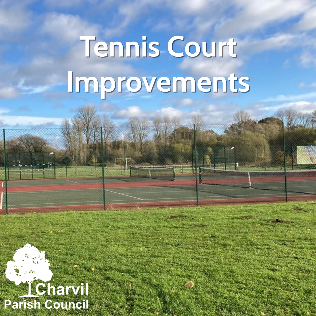 New fencing at tennis courts November 2024
